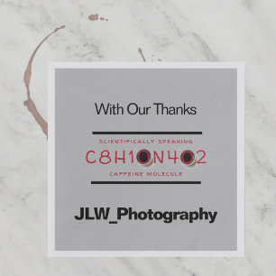 Kaffee-Molecular-Formel Serviette