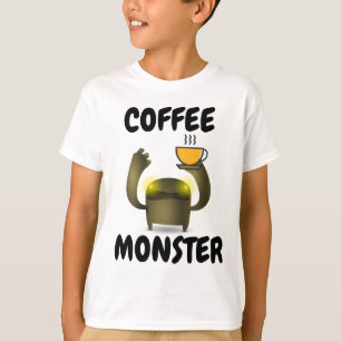 KAFFEE MONSTER Funny Kids T - Shirt