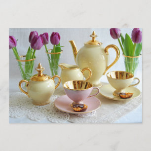 Kaffee-Morgen individuelle Einladungskarte Einladung