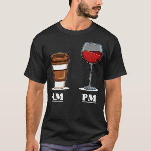 Kaffee Morgenwein PM für die Arbeit T-Shirt