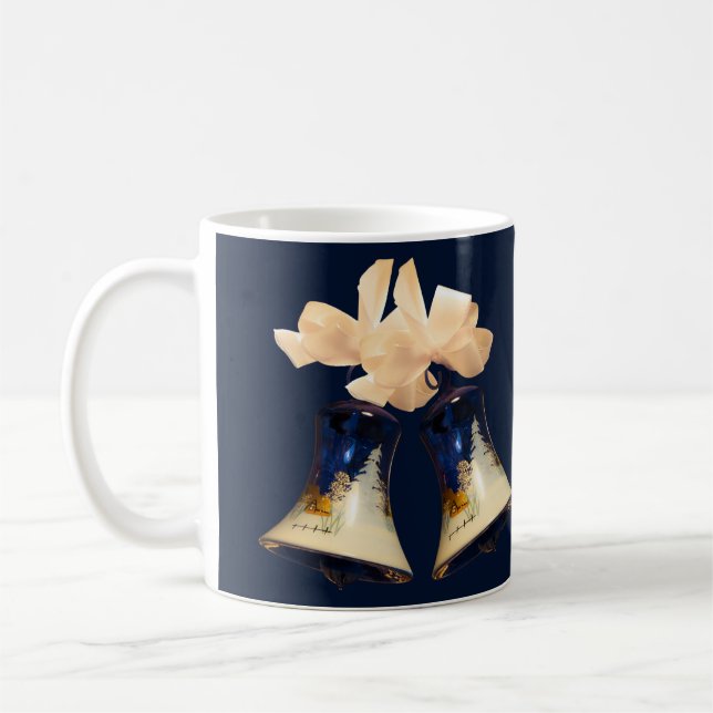 Kaffee Mugs Blue Christmas Jingle Bells Kaffeetasse (Links)