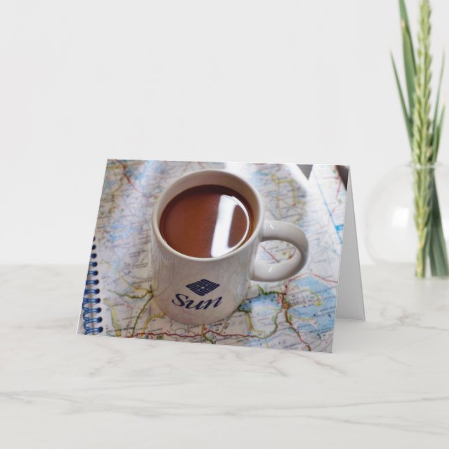 Kaffee Mugs Cups Karte (Vorderseite)