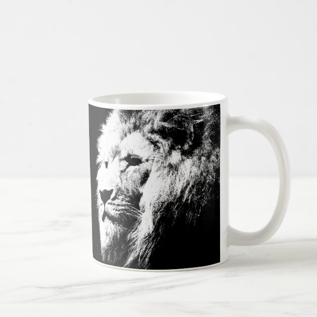 Kaffee Mugs Lion Face King Template Animes Kaffeetasse (Rechts)
