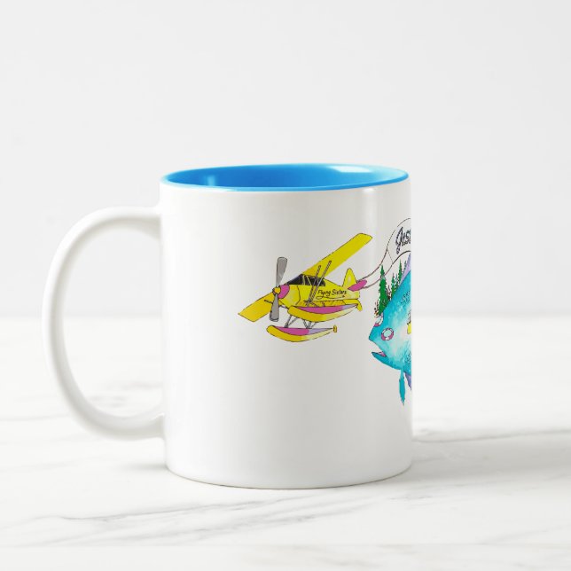 KAFFEE-MUGUNGEN NUR FÜR DIE KAFFELBATTEN ZWEIFARBIGE TASSE (Links)