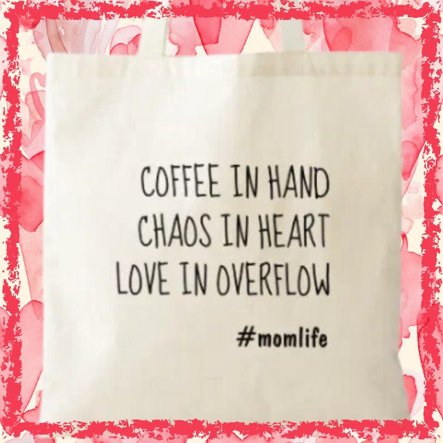 Kaffee Mum Niedliche Mama Trendy Mother's Day Gift Tragetasche (Surprise a mum in your life with this delightful and practical gift!)