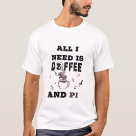 Kaffee-Musik- und Pi-Mathematik-Enthusiast T-Shirt
