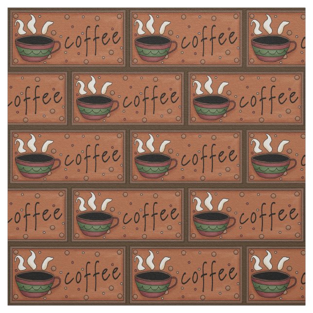 Kaffee-Musterbaumwolltwillgewebe Stoff (Muster)