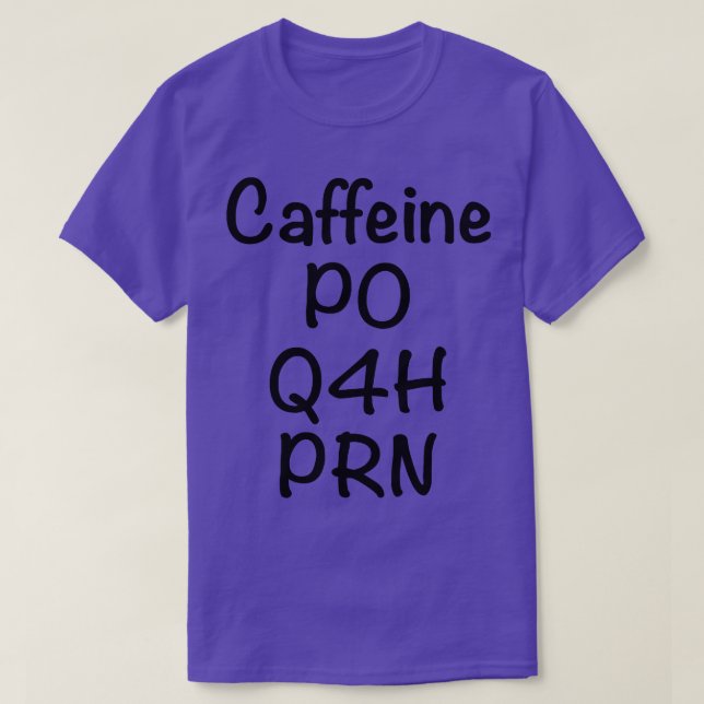 Kaffee nach Bedarf T-Shirt (Design vorne)