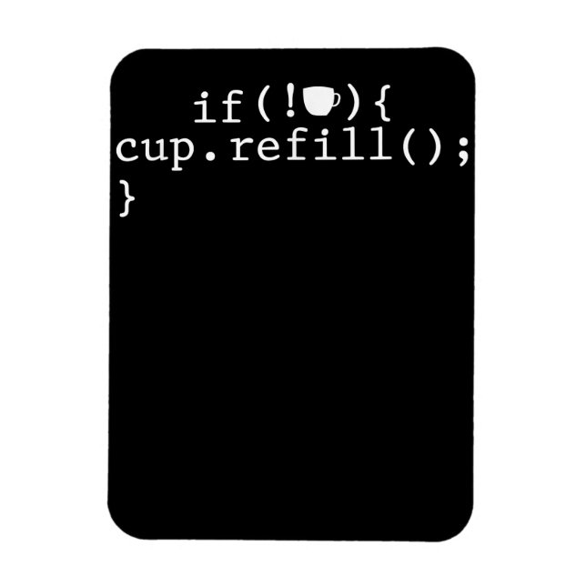 Kaffee-Nachfüll-Smart-Codierungs-Softwareingenieur Magnet (Vertikal)