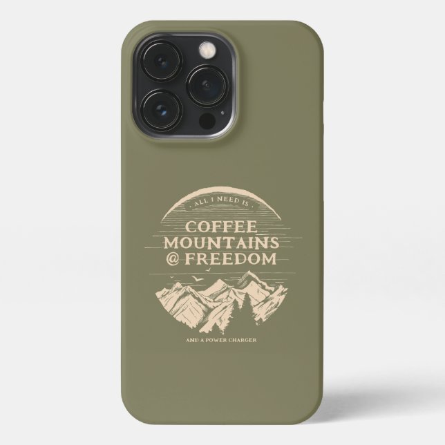 Kaffee-Natur und Ladung Personalisiert iPhone Hülle (Rückseite)