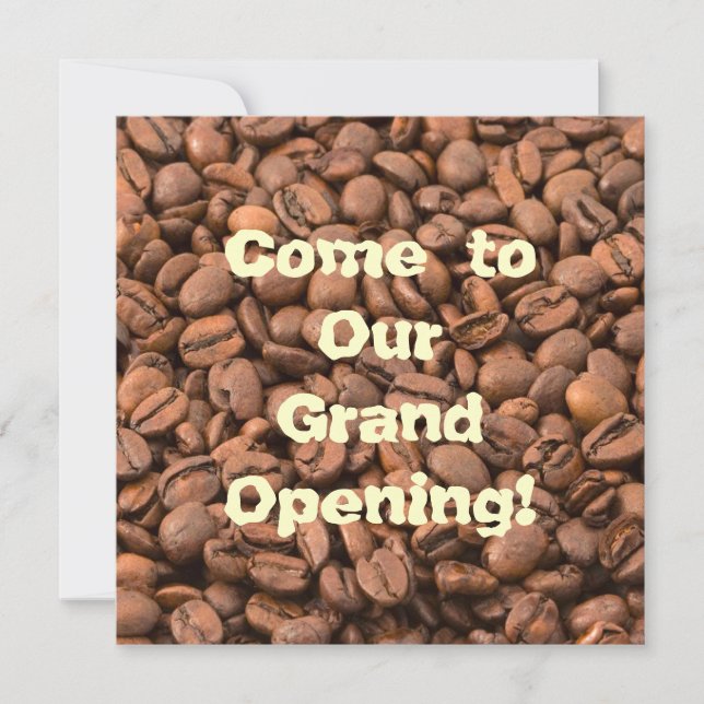 Kaffee Nectar der Götter! Einladung (Vorderseite)