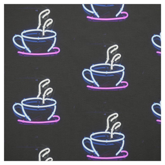 Kaffee Neon Sign Kaffee Cup Stoff (Muster)