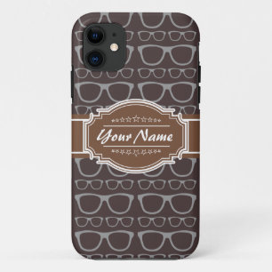 Kaffee Nerd Hipster Brille Personalisiert Case-Mate iPhone Hülle