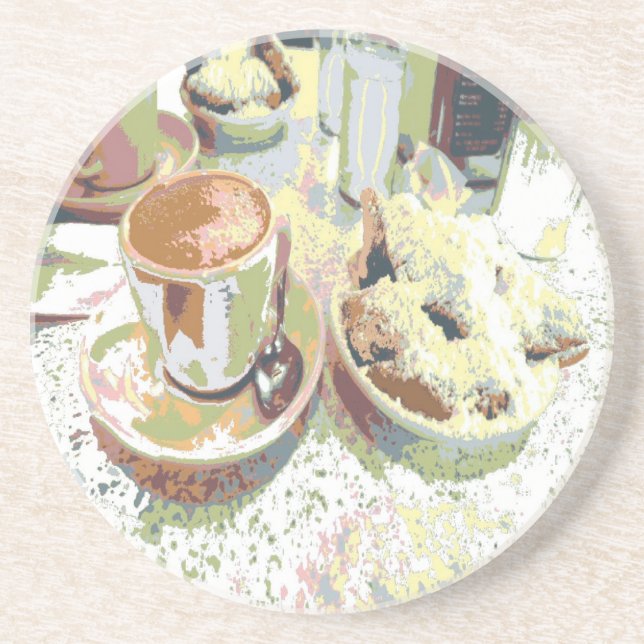 Kaffee New Orleans Untersetzer (Vorne)