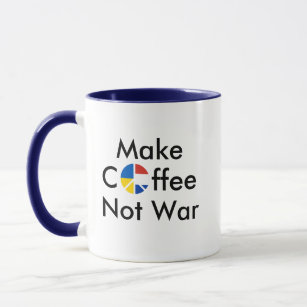 Kaffee nicht Krieg Russland Ukraine Anti-Krieg Tasse