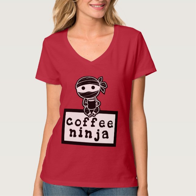 Kaffee Ninja T-Shirt (Vorderseite)