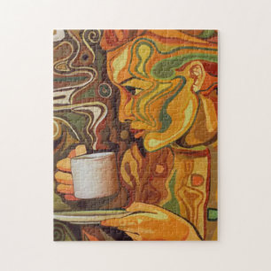 Kaffee-oder Tee-Puzzlespiel Puzzle