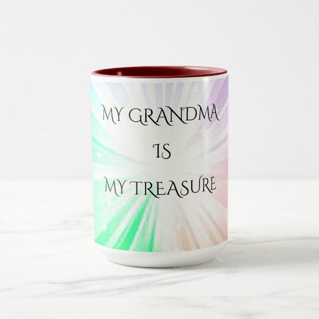 KAFFEE ODER TEE-TASSE "GRANDMA". TASSE (Zentrum)