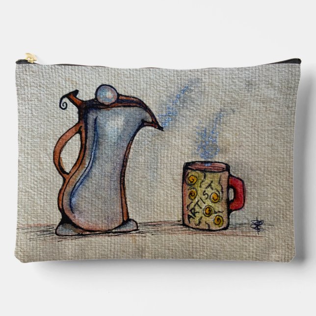 Kaffee oder Tee? Zubehörtasche (Vorderseite)