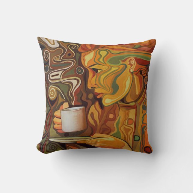 Kaffee oder Teekissen Kissen (Vorderseite)