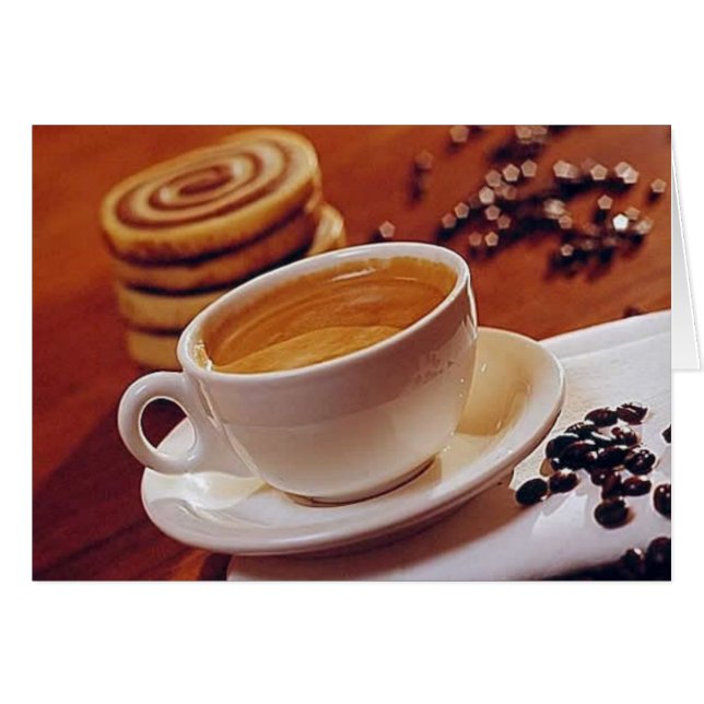 Kaffee- oder Teezeitkarte 1 (Vorderseite (Horizontal))