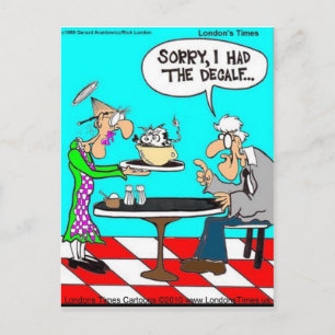 Kaffee ohne Kühe Funny T-Shirts Tasse & Geschenke Postkarte