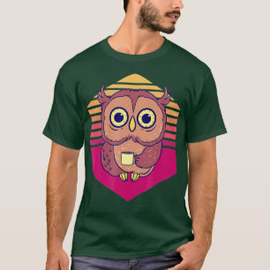 Kaffee Owl Vintag Barista T-Shirt