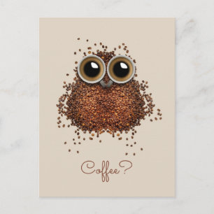Kaffee Owl Zollpostkarte Postkarte
