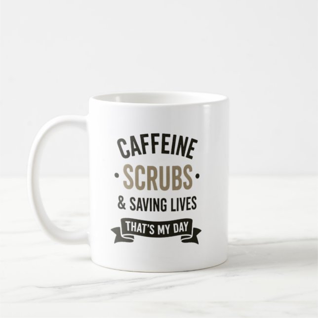 Kaffee-Pflegekräfte-Rettung Leben Krankenschwester Kaffeetasse (Links)