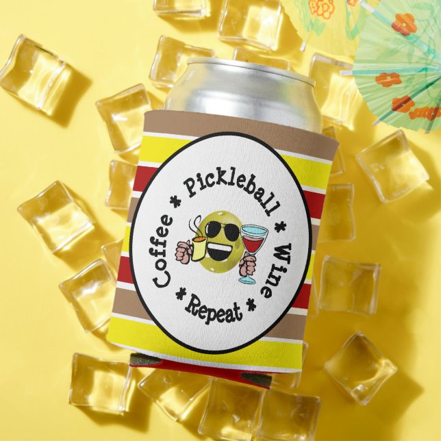 Kaffee, Pickleball, Wein, Pickleball Addict wieder Dosenkühler (In Situ Sommer)
