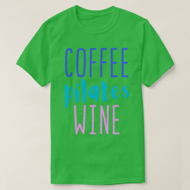 Kaffee pilzt Wein T-Shirt (Design vorne)