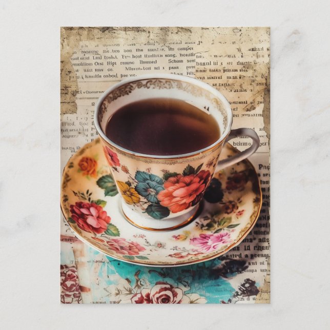 Kaffee Postkarte (Vorderseite)