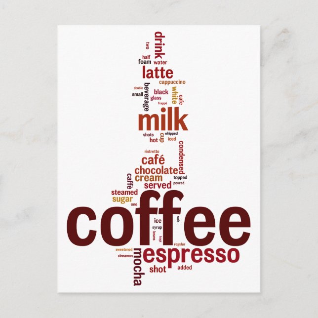 Kaffee Postkarte (Vorderseite)
