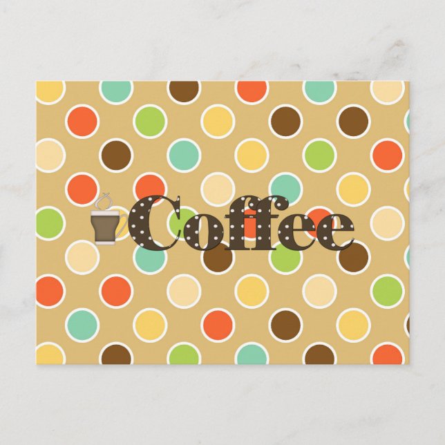 Kaffee Postkarte (Vorderseite)