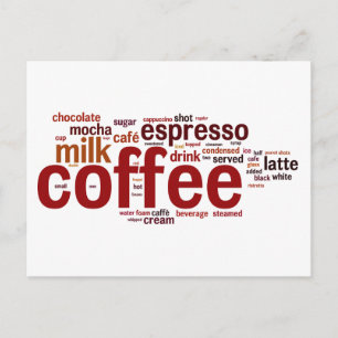 Kaffee Postkarte
