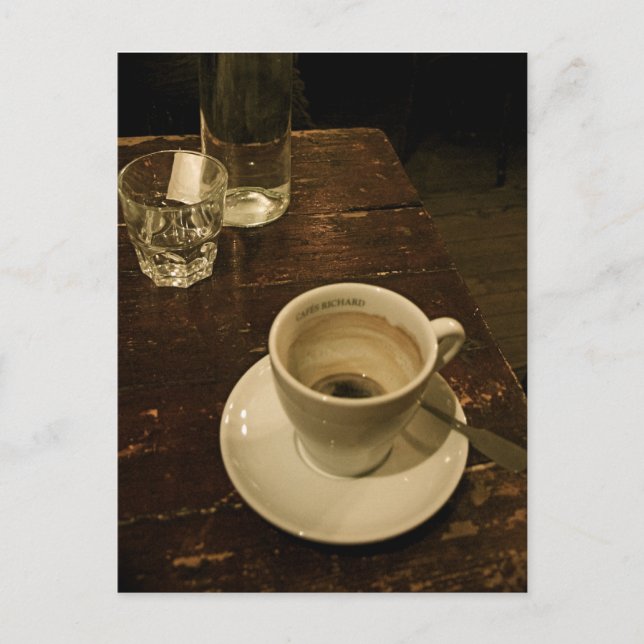 Kaffee Postkarte (Vorderseite)