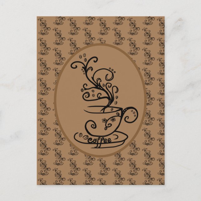 Kaffee  postkarte (Vorderseite)