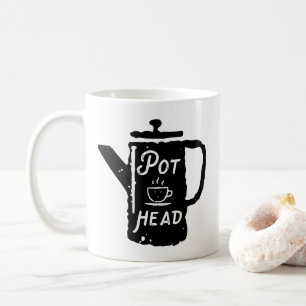 Kaffee Pot Head - Coffee Funny Kaffeetasse