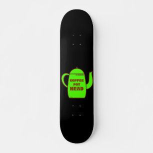 KAFFEE POT HEAD lustige Kaffee Pub Geschenk Idee Skateboard