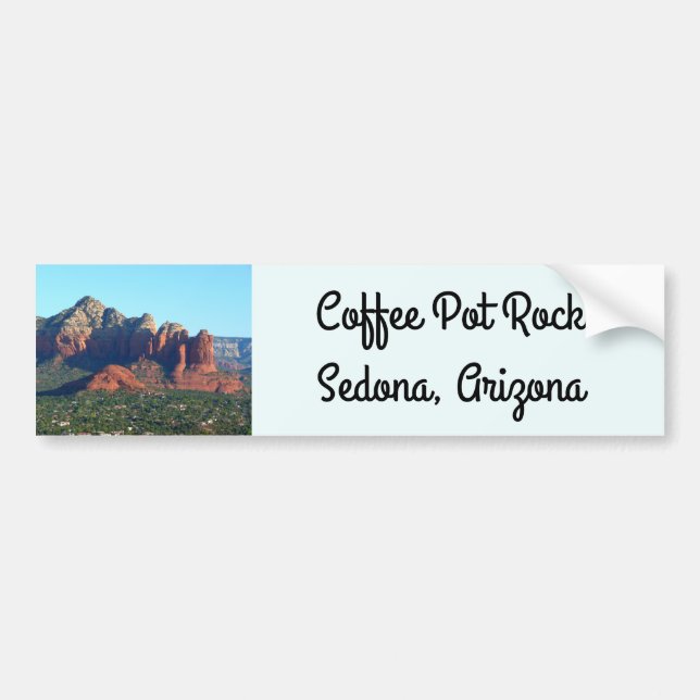 Kaffee Pot Rock I in Sedona Autoaufkleber (Vorne)