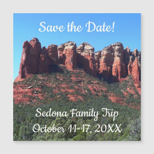 Kaffee Pot Rock II in Sedona Arizona Magnetkarte (Vorderseite)