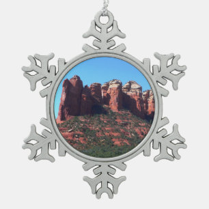 Kaffee Pot Rock II in Sedona Arizona Schneeflocken Zinn-Ornament