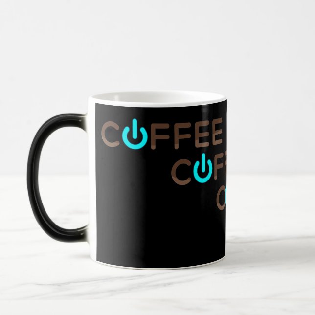 Kaffee Power (blau) Verwandlungstasse (Links)