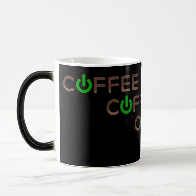 Kaffee Power (grün) Verwandlungstasse (Links)