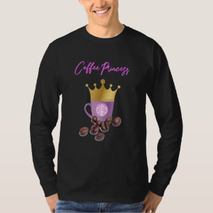 Kaffee-Prinzessin-Kaffeeideen Kaffeecup & Bohnen T-Shirt