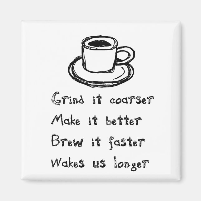 Kaffee Punk Magnet (Vorne)