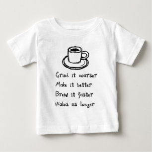 Kaffee Punk Säugling Shirts