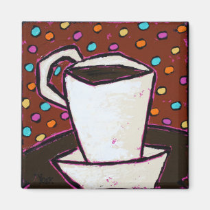 Kaffee punktiert Magneten Magnet