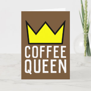 KAFFEE QUEEN GEBURTSTAG, GEEIGNET FÜR FRAMING KARTE