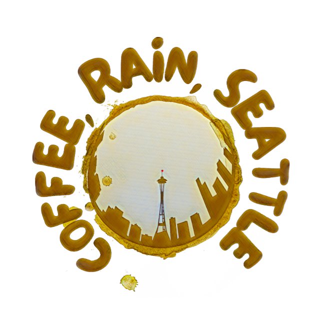 Kaffee Rain Seattle T-Shirt (Von Creator hochgeladen)